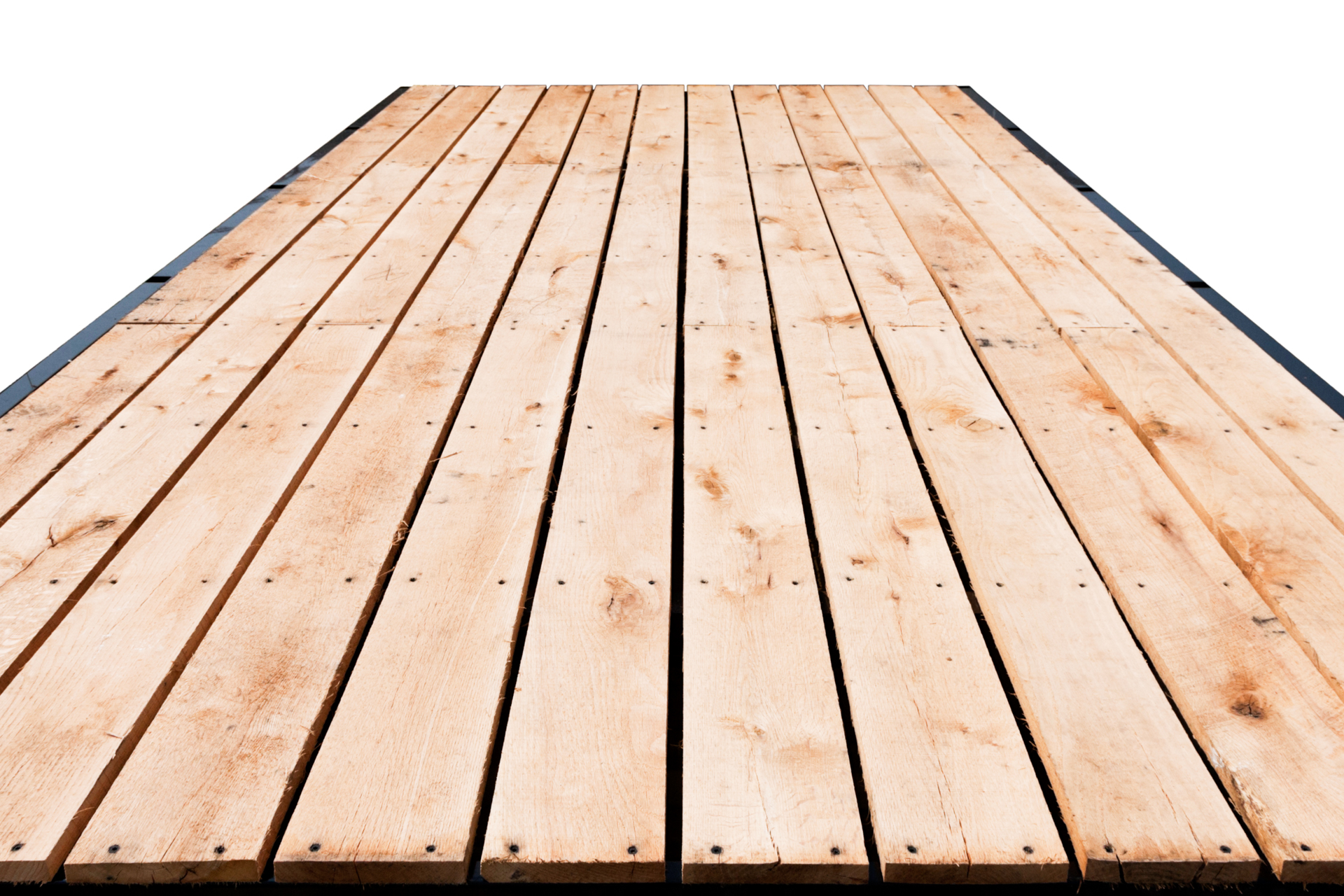 oak flooring on the hay wagon