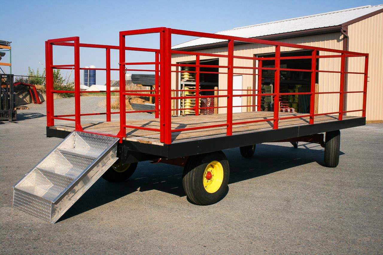 custom farm equipment with stairs