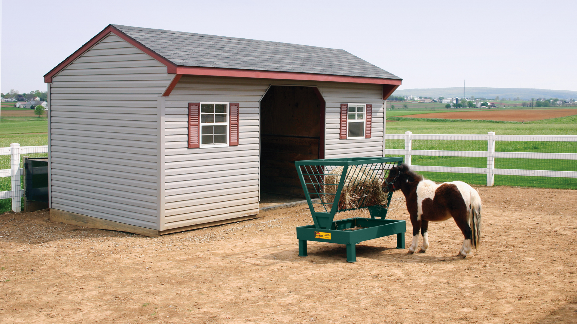 exterior of horse eating from feeder for horse overeating grain article